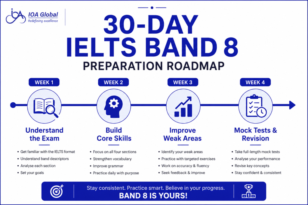 How To Score an 8+ Band in IELTS?(2026): Expert Tips, Study Plan & Mistakes to Avoid